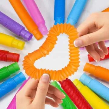 Labrostar Valentines Day Gifts for Kids 24 Sets Nose Picking Valentines Cards with Pop Tubes Valentines Exchange Cards Classroom Favors for Boys Girls School Class Preschool