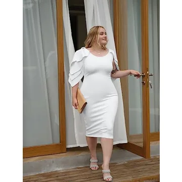 Elegant Ruffle Off The Shoulder Cocktail Dress