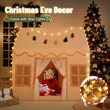 Magical Senodeer Kids Play Tent with Lights & Mat