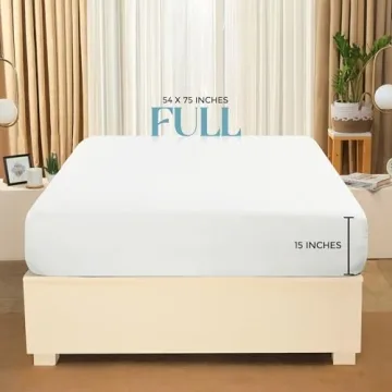 Utopia Fitted Sheet - Soft White Microfiber, Deep Pocket & Easy Care