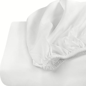 Utopia Fitted Sheet - Soft White Microfiber, Deep Pocket & Easy Care