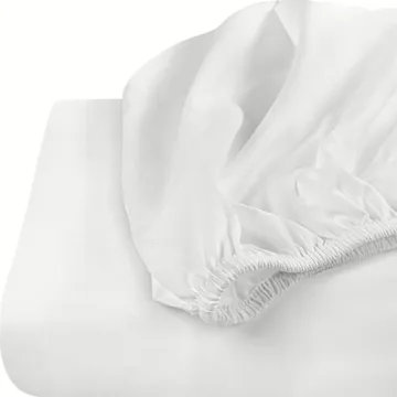 Utopia Fitted Sheet - Soft White Microfiber, Deep Pocket & Easy Care