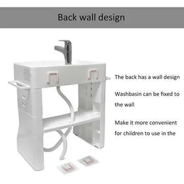 HTTMT Portable Wash Basin for Kids & Toddlers