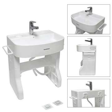 HTTMT Portable Wash Basin for Kids & Toddlers