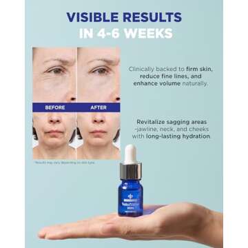 100% Volufiline Serum Skincare – Advanced Firming & Lifting Facial Ampoule from France Sederma, Intense Hydration & Skin Rejuvenation for Youthful, Perfect for Layering & DIY, 0.33 fl.oz (10ml)