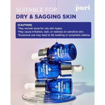 100% Volufiline Serum Skincare – Advanced Firming & Lifting Facial Ampoule from France Sederma, Intense Hydration & Skin Rejuvenation for Youthful, Perfect for Layering & DIY, 0.33 fl.oz (10ml)