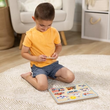 Melissa & Doug Vehicles Sound Puzzle for Toddlers 2+