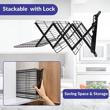 Stylish Collapsible 4-Tier Cooling Rack by Geesta