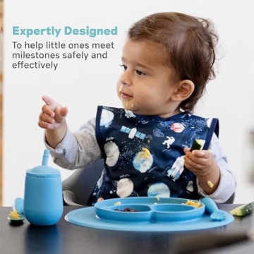 ezpz Mini Cup + Straw - Safe 100% Silicone Training Cup