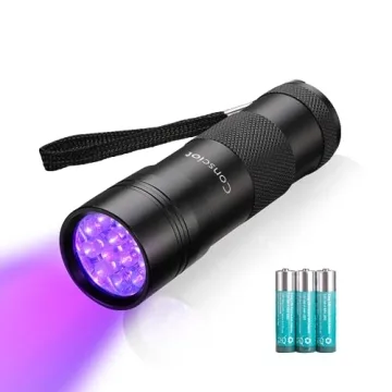 Consciot UV Flashlight Black Light - 395nm Ultraviolet Torch for Pet Stains and More