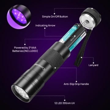 Consciot UV Flashlight - Ultimate Pet Stain Detector