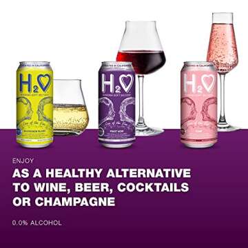 H2o 0.0% Alcohol California White Non Alcoholic Wine