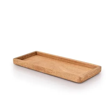 Samhita Mango Wood Serving Platters - Set of 3 Stylish Trays