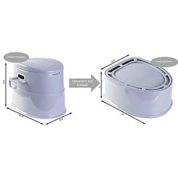PLAYBERG Folding Portable Travel Toilet for Outdoors