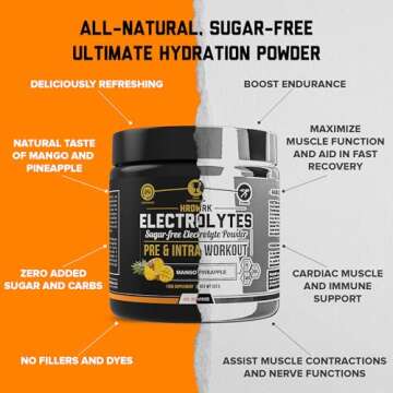 HRDWRK Electrolytes Powder - Sugar Free Maximum Hydration