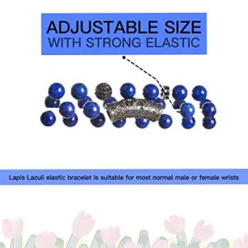 Lapis Lazuli Bracelet - Handmade Healing Crystal Gift