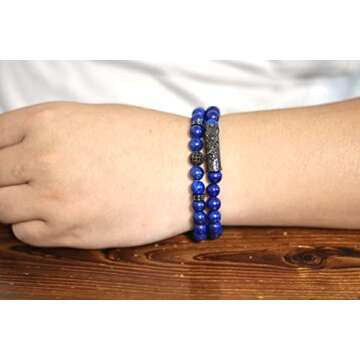 Lapis Lazuli Bracelet - Handmade Healing Crystal Gift