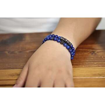 Lapis Lazuli Bracelet - Handmade Healing Crystal Gift