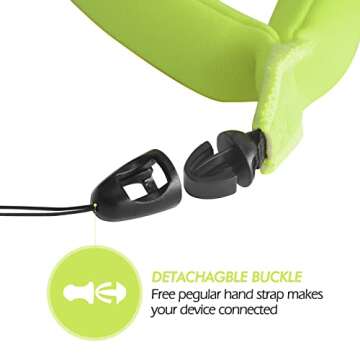 Luxebell Waterproof Camera Float, Floating Wrist Strap for GoPro Hero 11 10 9 8 7 6 5 4 AKASO Nikon ...
