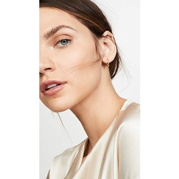 Elegant SHASHI Women's Cosmo Huggies in Gold