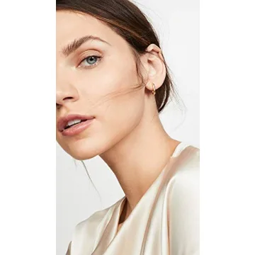 Elegant SHASHI Women's Cosmo Huggies in Gold