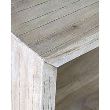 EAST at MAIN Oxford Mindi Wood Rectangular Console Table, 16" L x 48" W x 31" H, Brown