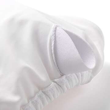 MOSHENGQI Women Sexy Brazilian Bikini 2 Piece Spaghetti Strap Top Thong Swimsuit Bathing Suit(S,White)