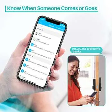 hornbill Smart Front Door Lock with Keypad, Smart Locks Deadbolt Digital Electric Door Lock Works with Smartphone, Code Auto Door Lock for Office Airbnb(Not Included G2 Gateway)