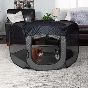 Furhaven Portable Pet Playpen Tent for Indoor Outdoor Fun
