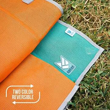 CGEAR Original Sand-Free Outdoor Rug Camping Mat - Water-Resistant & Anti-Fade Material - Military-G...