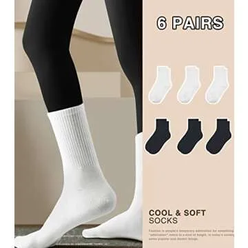 DOKUTOKU Women's Dress Socks Premium Comfort & Style