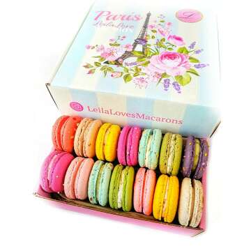 Leilalove Macarons - Elegant Gift Box of 15