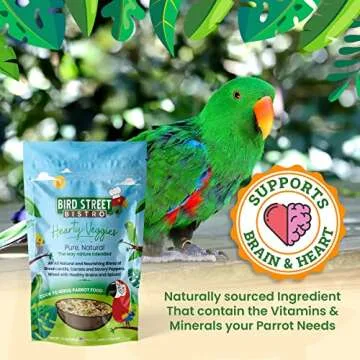 Bird Street Bistro Cockatiel Food Sample 3 Pack - Cooks in 3-15 min w/Natural & Organic Grains - Healthy Non-GMO Fruits, Dried Vegetables, Health Orientated Spices