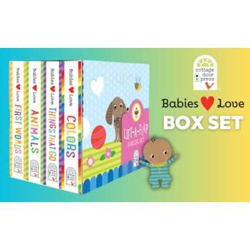 4 Pack Babies Love Learning Lift-a-Flap Boxed Set: First Words, Animals, Colors, and Things That Go (Chunky Lift a Flap)