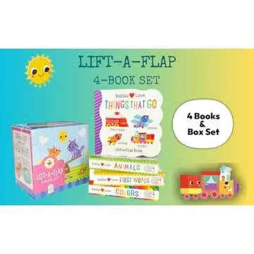 4 Pack Babies Love Learning Lift-a-Flap Boxed Set: First Words, Animals, Colors, and Things That Go (Chunky Lift a Flap)