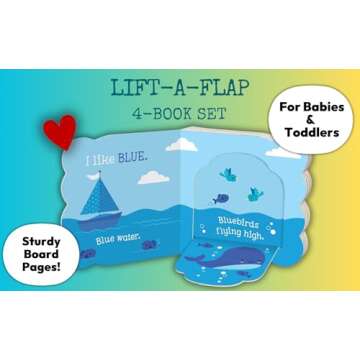 4 Pack Babies Love Learning Lift-a-Flap Boxed Set: First Words, Animals, Colors, and Things That Go (Chunky Lift a Flap)