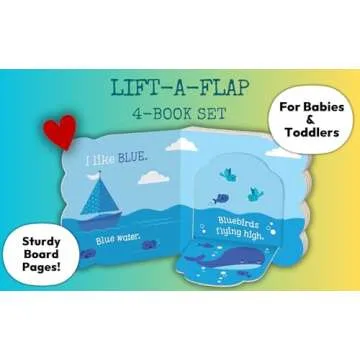 4 Pack Babies Love Learning Lift-a-Flap Boxed Set: First Words, Animals, Colors, and Things That Go (Chunky Lift a Flap)