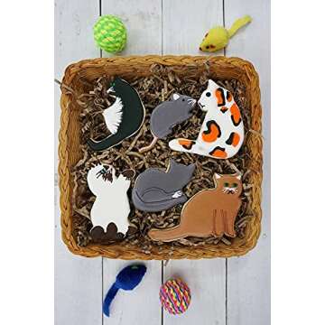 R&M Cat-Shaped Cookie Cutters Set - 8 Piece Baking Fun