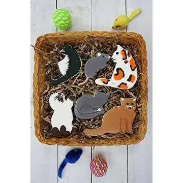 R&M Cat-Shaped Cookie Cutters Set - 8 Piece Baking Fun
