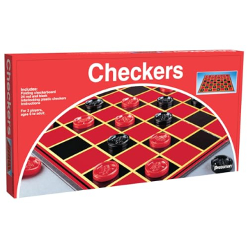 Pressman Checkers Classic Game with Folding Board