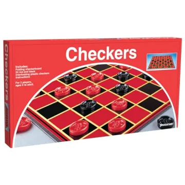 Pressman Checkers Classic Game with Folding Board
