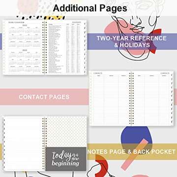 2022 Planner with Tabs - Weekly & Monthly Organization