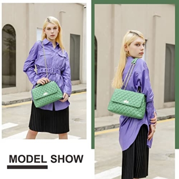 ER.Roulour Crossbody Bag with Gold Hardware for Women