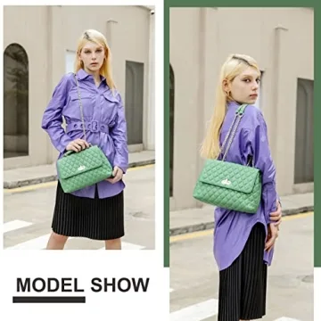 ER.Roulour Crossbody Bag with Gold Hardware for Women