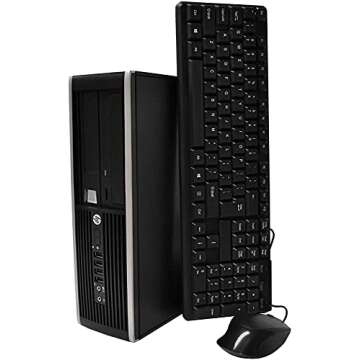 Microsoft Authorized Refurbished- HP Elite Desktop PC Computer Intel Core i5 3.1-GHz, 8 gb Ram, 1 TB Hard Drive, DVDRW, 19 Inch LCD Monitor, Keyboard, Mouse, USB WiFi, Windows 10 (Renewed)
