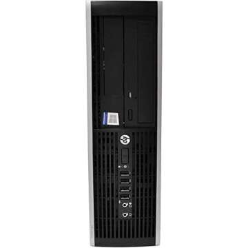 Microsoft Authorized Refurbished- HP Elite Desktop PC Computer Intel Core i5 3.1-GHz, 8 gb Ram, 1 TB Hard Drive, DVDRW, 19 Inch LCD Monitor, Keyboard, Mouse, USB WiFi, Windows 10 (Renewed)
