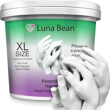 Luna Bean Oversize XL Family Hand Casting Kit - Perfect for Family Fun