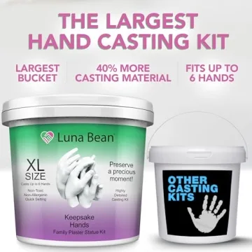 Luna Bean Family Hand Casting Kit for Unique Memories