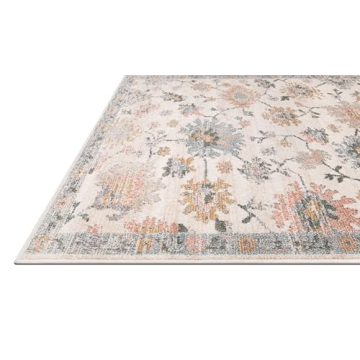 Simply Southern Cottage Southern Heritage - 5'3" x 7' Rectangle in Multicolor, Floral Traditional Area Rug, Soft, Durable, Easy to Clean, Stain-Resistant, Indoor Home Room Decor