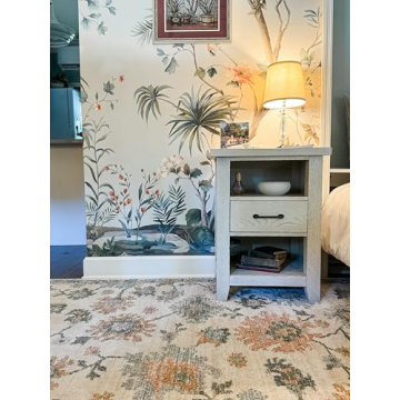 Simply Southern Cottage Southern Heritage - 5'3" x 7' Rectangle in Multicolor, Floral Traditional Area Rug, Soft, Durable, Easy to Clean, Stain-Resistant, Indoor Home Room Decor